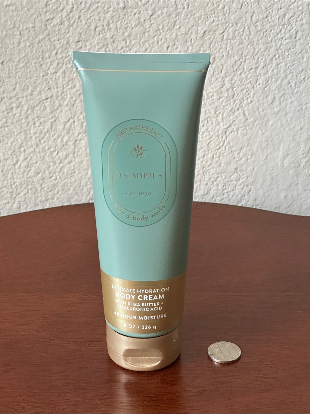 Bath & Body Works Eucalyptus Body Cream - Mint Green & Gold